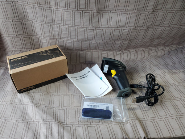 Nadamoo Wireless Barcode Scanner Model No. Bur3003 WORKS