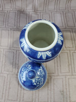 Small Blue and White Asian Inspired Ginger Jar