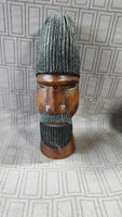 (A) Carved Wooden Folk Art Statue