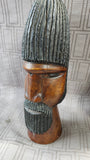 (A) Carved Wooden Folk Art Statue