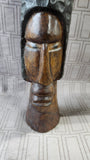 (B) Carved Wooden Folk Art Statue