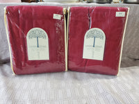 Pair of Linden Street Cotton Twill Tab-Top Panel Valences UNOPENED