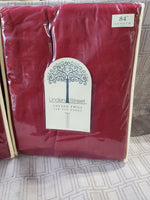 Pair of Linden Street Cotton Twill Tab-Top Panel Valences UNOPENED