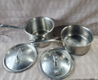 Pair of Stainless Steel Sauce Pans