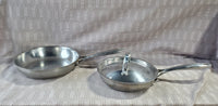 Pair of Small Stainless Steel Skillets