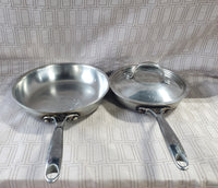 Pair of Small Stainless Steel Skillets