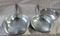 Pair of Small Stainless Steel Skillets