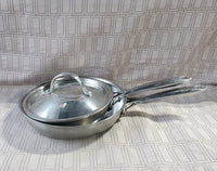 Pair of Small Stainless Steel Skillets