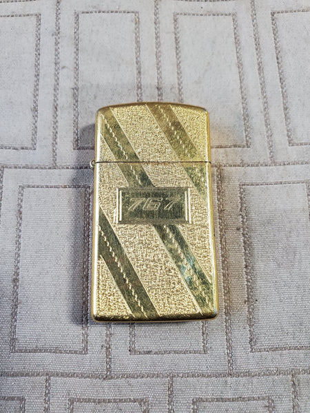 Vintage Brass Zippo Lighter UNTESTED