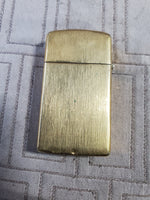 Vintage Brass Zippo Lighter UNTESTED