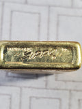 Vintage Brass Zippo Lighter UNTESTED