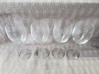 (A) Set of 4 Luigi Bormioli 13 Oz Blown Crystal Goblets