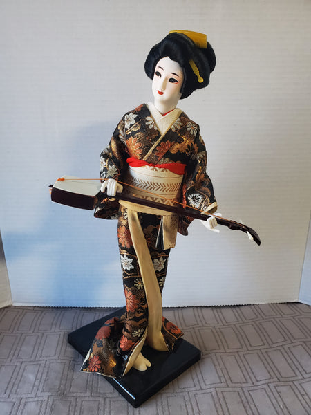 (C) Vintage Asian Inspired Decorative Doll