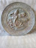 Heavy Embossed Brass Hindu Plate