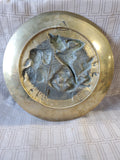 Heavy Embossed Brass Hindu Plate