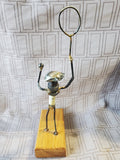 Hand Welded Metal Tennis Player Sculpture