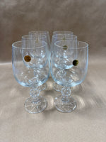(A) Set Of 6 Claudia Crystal Wine Goblets