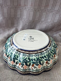 Polish Pottery Scalloped Edge Bowl