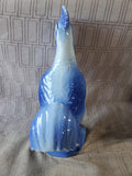 Blue and White Ceramic Rooster Figurine (2 AVAILABLE PRICED INDIVIDUALLY AT $20 EACH)