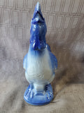 Blue and White Ceramic Rooster Figurine (2 AVAILABLE PRICED INDIVIDUALLY AT $20 EACH)