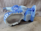 Blue and White Ceramic Rooster Figurine (2 AVAILABLE PRICED INDIVIDUALLY AT $20 EACH)