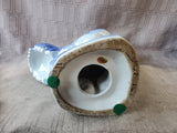 Blue and White Ceramic Rooster Figurine (2 AVAILABLE PRICED INDIVIDUALLY AT $20 EACH)