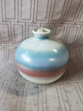Signed Smith Pottery Oil Lamp