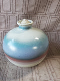Signed Smith Pottery Oil Lamp