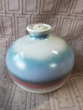 Signed Smith Pottery Oil Lamp