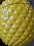 Yellow Textured Ceramic Pineapple Trinket Box