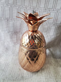 Pier 1 Copper Toned Metal Pineapple Tumbler
