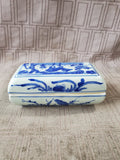 Blue and White Porcelain Deer Trinket Box