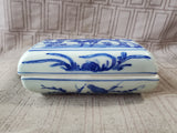 Blue and White Porcelain Deer Trinket Box