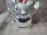 Plastic Lighted Snowman Snowglobe WORKS