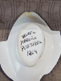 Portuguese Pottery Blue and White Fish Trinket Dish