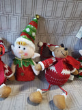 Lot of Stuffed Christmas Figurines