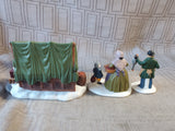 Department 56 Heritage Village Collection "Poultry Market" 3 Piece Figurine Set (JJ)