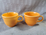 Pair of Homer Laughlin China Fiesta Ware Orange Mugs