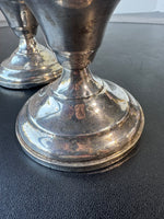 Pair of Sterling Silver Weighted Candlesticks