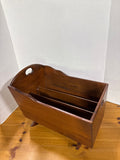 Wooden Cradle Magazine Holder