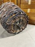 Rustic Woven Twig Basket with Side Handles (R)