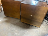 Henredon Nightstands with Brass Accents, (2)