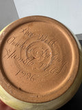 Thimble Mill Artist Signed Fish Glazed Pottery Bowl