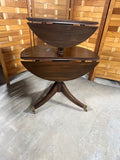 Harden Two Tier Drop Side Accent Table, On Casters