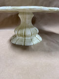 (D) Arte Italica Sage Green Cake Stand