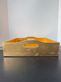 Gold Enamel Wooden Decorative Tray