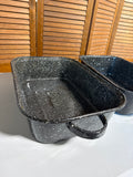 Set Of 3 Speckled Roasting Pans