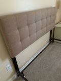 Modway Inc. Queen Size Tan Upholstered Headboard with Metal Frame