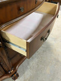 Foxcroft 2 Piece Lighted China Hutch, Cardboard Backing***HEAVY ITEM***READ DETAILS ON PICK UP POLICY***