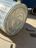 Galvanized Trash Can w/Handle and Lid